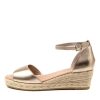 DJANGO & JULIETTE Skip Champagne Leather | Espadrilles