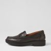 GEOX D Spherica Ec1 A Black Leather Loafers | Loafers