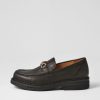 ROLLIE Loafer Rise All Black Leather Loafers | Loafers