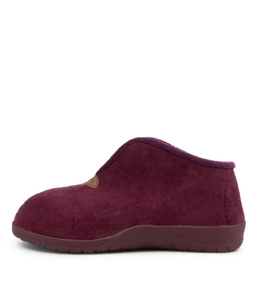 ZIERA Cuddles W Mulberry Microsuede Slippers | Comfort