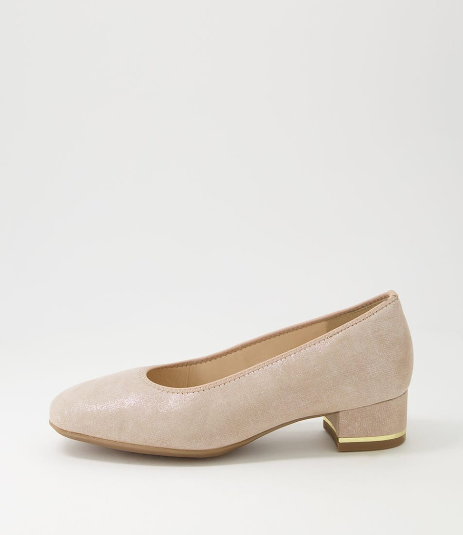 ARA Graz 38 Sand Leather Heels | Comfort