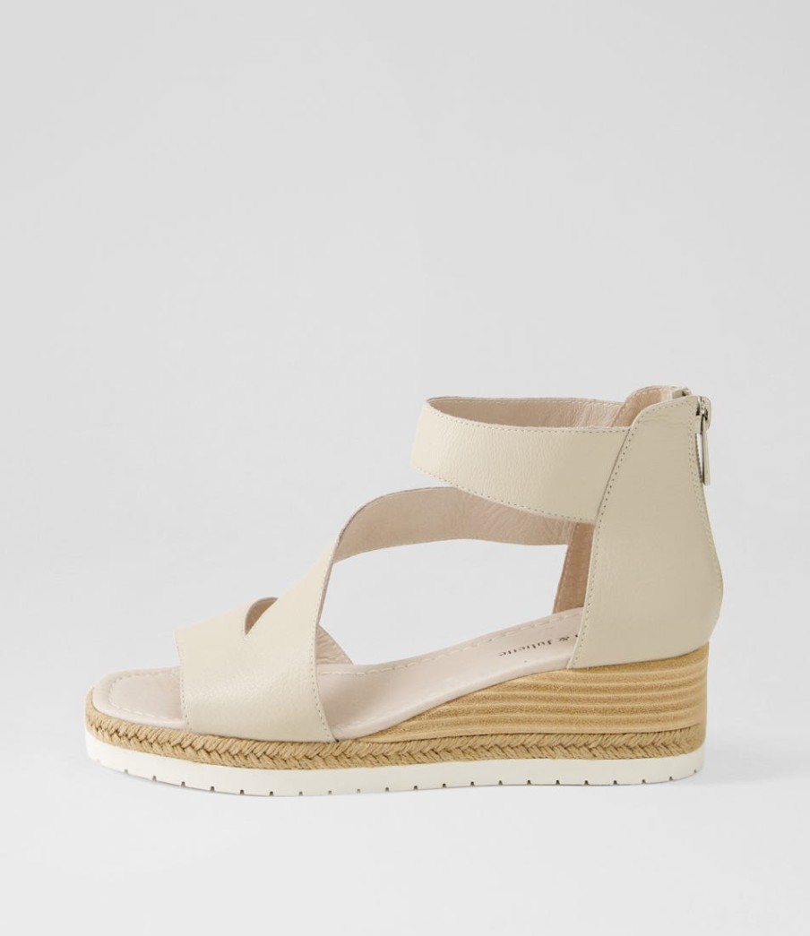 DJANGO & JULIETTE Ismet Almond Leather Espadrilles | Espadrilles