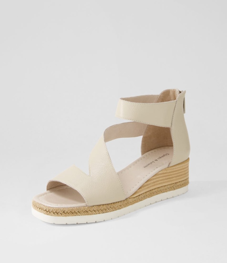 DJANGO & JULIETTE Ismet Almond Leather Espadrilles | Espadrilles