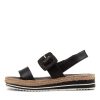 DJANGO & JULIETTE Antons Black Leather Espadrilles | Espadrilles