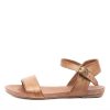 DJANGO & JULIETTE Jinnit Tan Leather | Flats