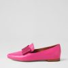 TOP END Sanne Fuchsia Jewels Leather Loafers | Loafers