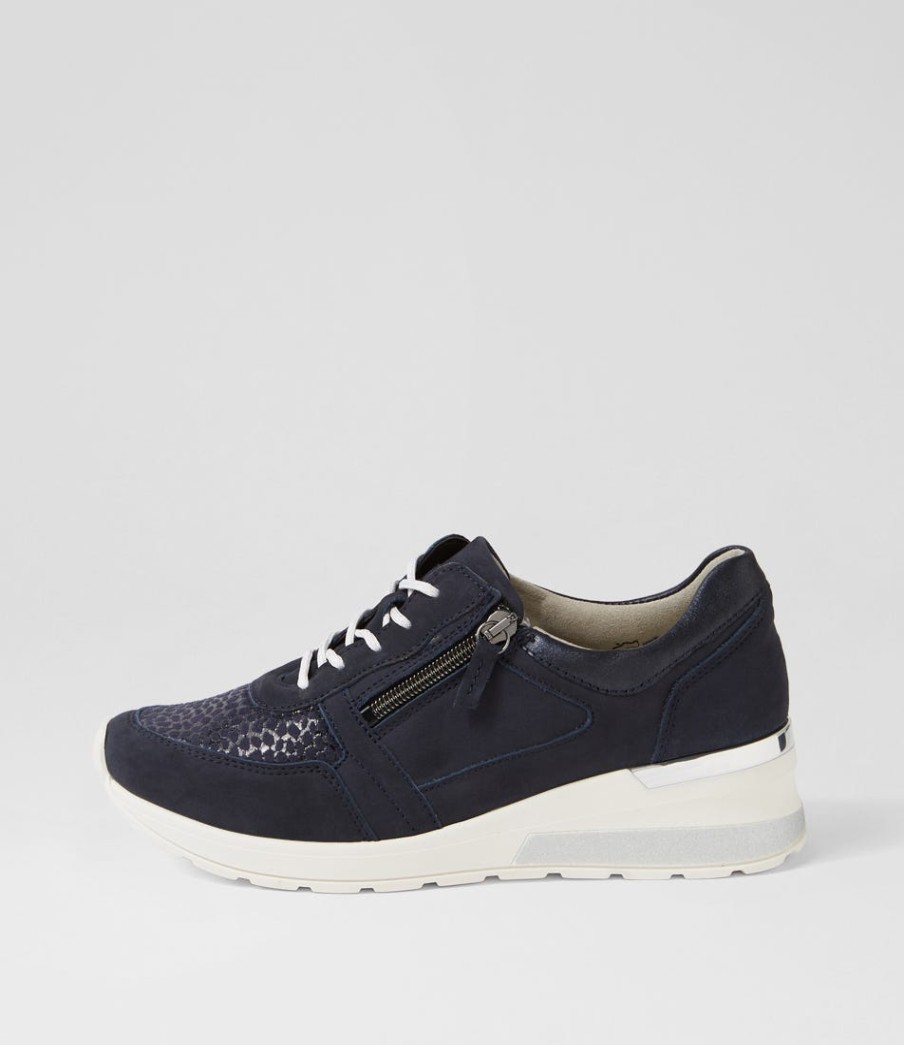 WALDLAUFER Clara 01 Marine Notte Suede Sneakers | Sneakers