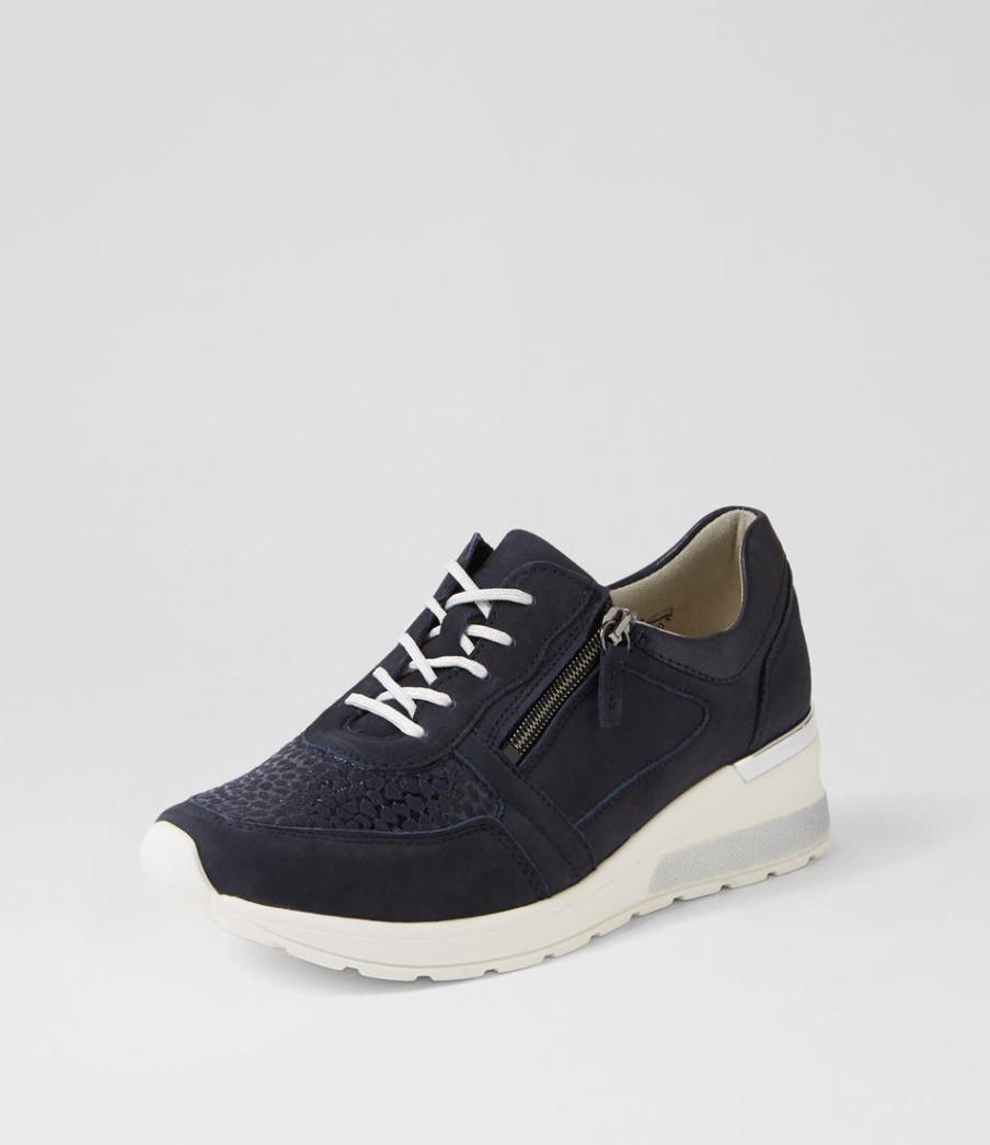 WALDLAUFER Clara 01 Marine Notte Suede Sneakers | Sneakers