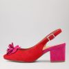 ZIERA Vaccero Xw Red Fuchsia Suede Heels | Heels