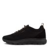 GEOX Spherica Black Fabric Sneakers | Comfort