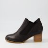 DJANGO & JULIETTE Salman Black Natural Heel Leather Ankle Boots | Boots