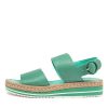 DJANGO & JULIETTE Atha Lrg Jade Leather | Espadrilles