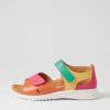 ZIERA Bronn Xw Bright Multi Leather Sandals | Wedges