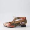 DJANGO & JULIETTE Ewing Vintage Metal Floral Leather Flat Shoes | Flats