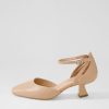 DJANGO & JULIETTE Deone Dark Nude Leather Heels | Heels