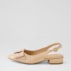 DJANGO & JULIETTE Evenning Nude Patent Leather Flat Shoes | Flats