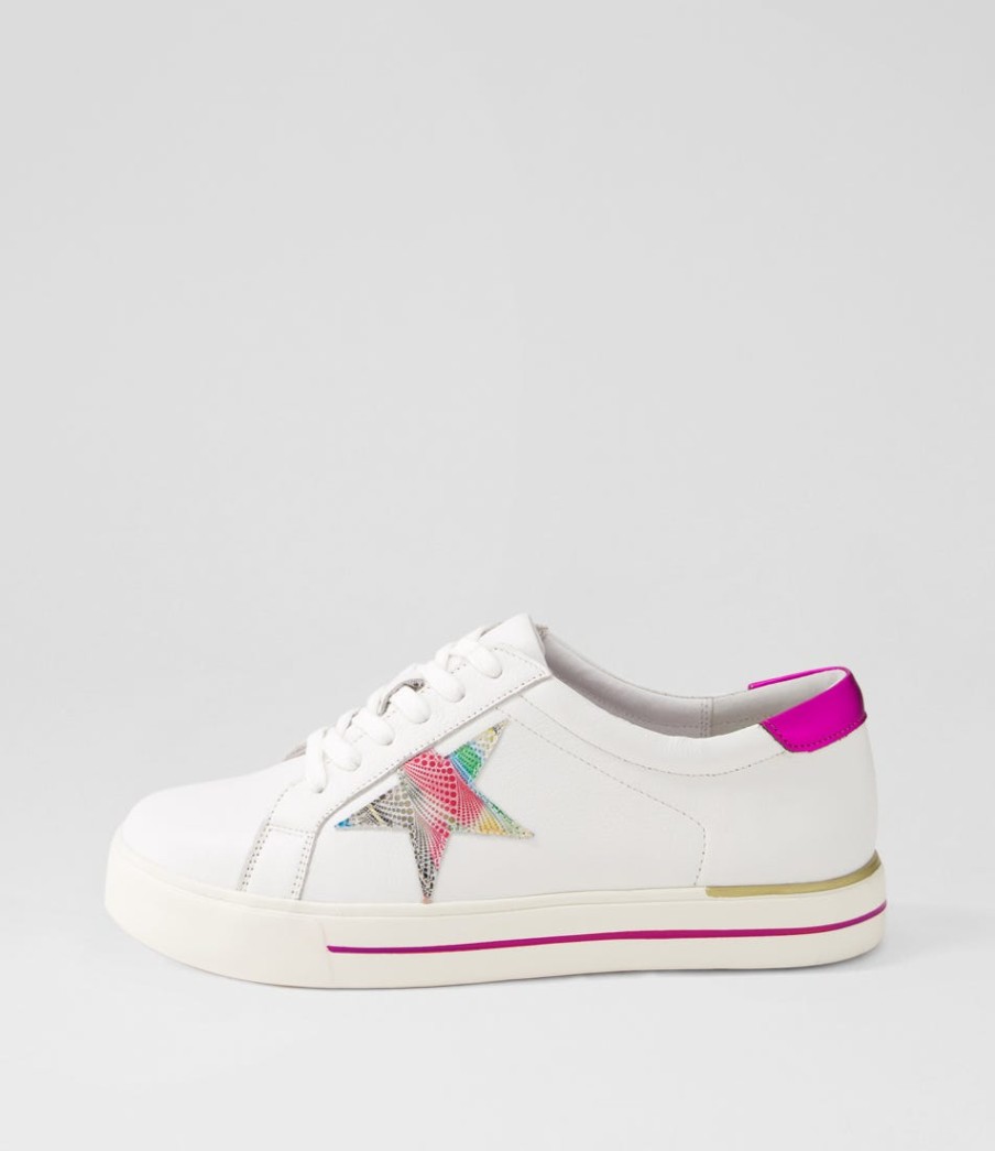 ZIERA Alysia W White Multi Dot Sneakers | Sneakers