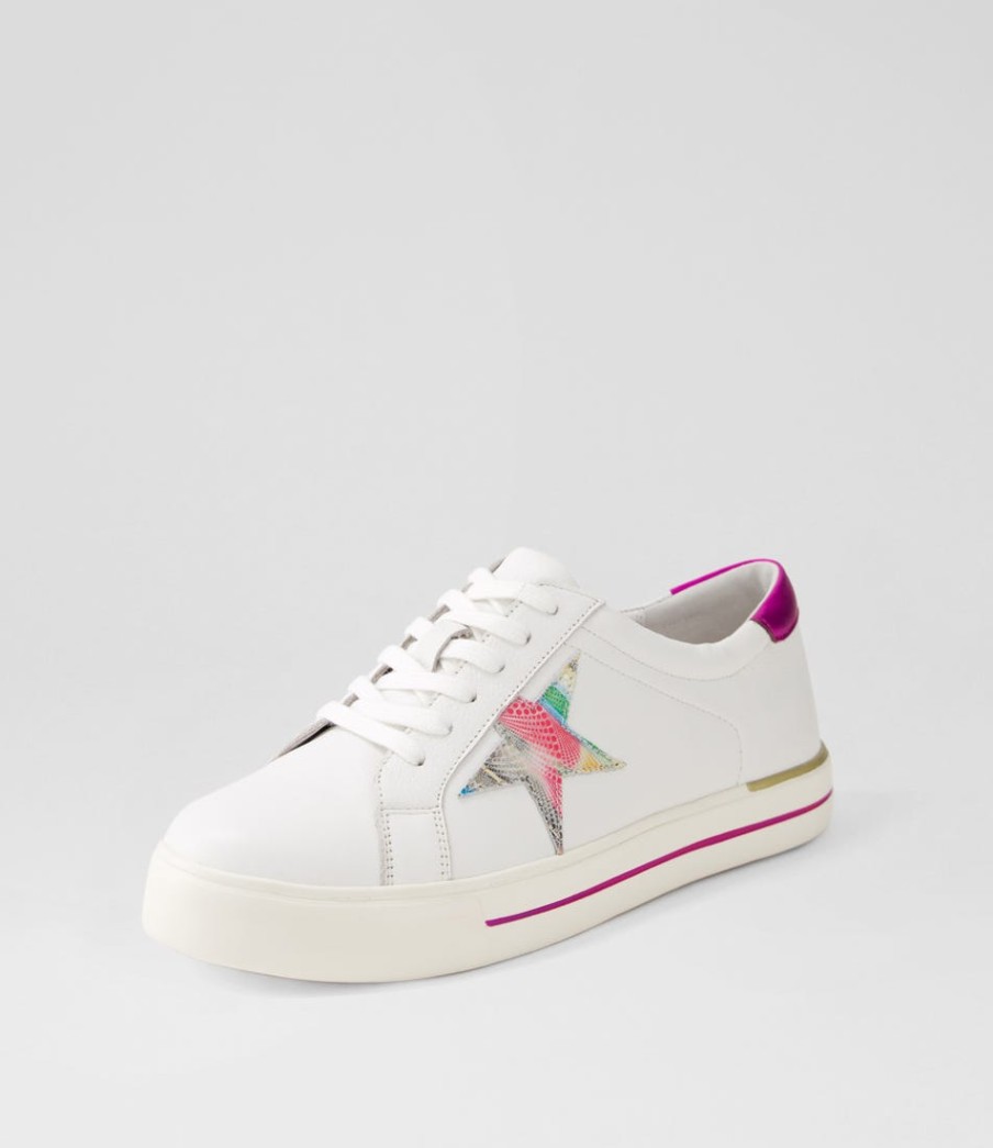 ZIERA Alysia W White Multi Dot Sneakers | Sneakers