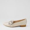 DIANA FERRARI Denira Silver Wash Woven Loafers | Loafers