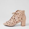 DJANGO & JULIETTE Excellent Nude Leather Sandals | Heels