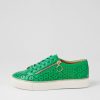 ZIERA Pandoe Xf Bright Emerald Leather Sneakers | Sneakers