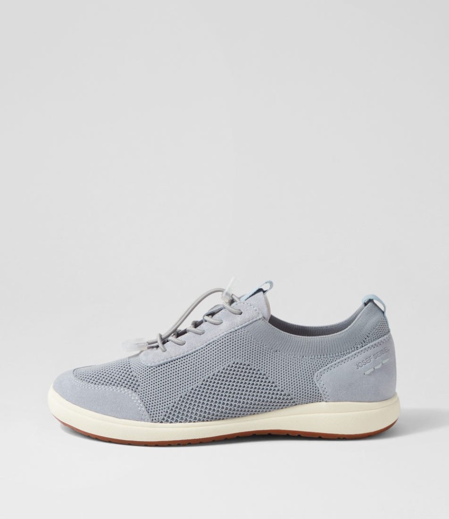 JOSEF SEIBEL Caren 48 Skyblue Leather Sneakers | Comfort