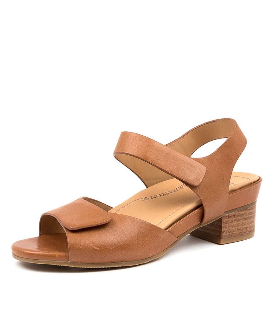 ZIERA Ava Xw Tan Leather | Heels