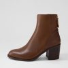 MOLLINI Calley Dark Brown Leather Chelsea Boots | Boots