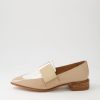 DJANGO & JULIETTE Ering Camel Ivory Gold Patent Leather Loafers | Loafers