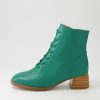 DJANGO & JULIETTE Nocal Emerald Leather Lace Up Boots | Boots