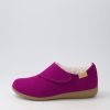 ZIERA Fliss Xw Dark Fuchsia Fabric Flat Shoes | Loafers