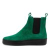 DJANGO & JULIETTE Lucero Dark Emerald Black Suede Boots | Boots