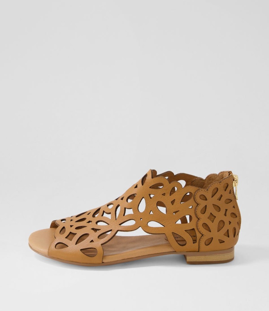 DJANGO & JULIETTE Pietro Tan Leather Sandals | Flats