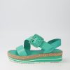 DJANGO & JULIETTE Atory Light Emerald Leather Espadrilles | Espadrilles