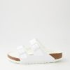 BIRKENSTOCK Arizona Semi Exq White Birkoflor Slides | Comfort