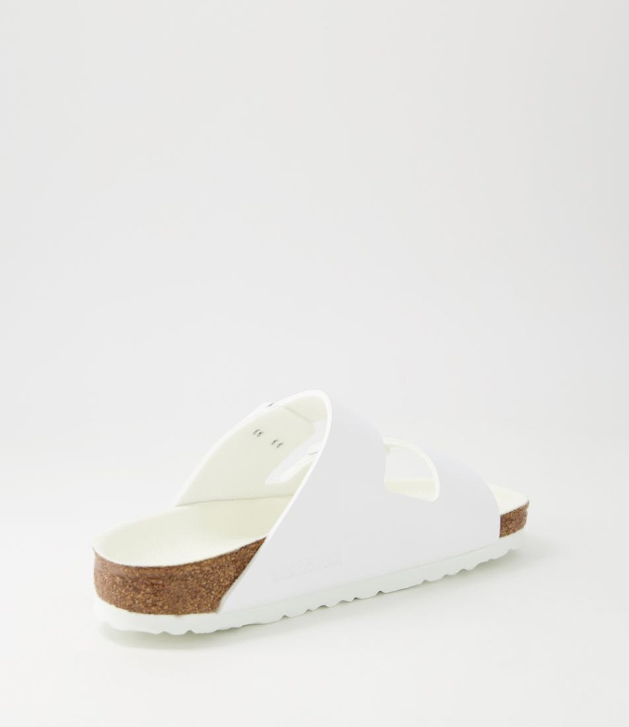 BIRKENSTOCK Arizona Semi Exq White Birkoflor Slides | Comfort