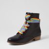 DJANGO & JULIETTE Serge Black Leather Lace Up Boots | Boots