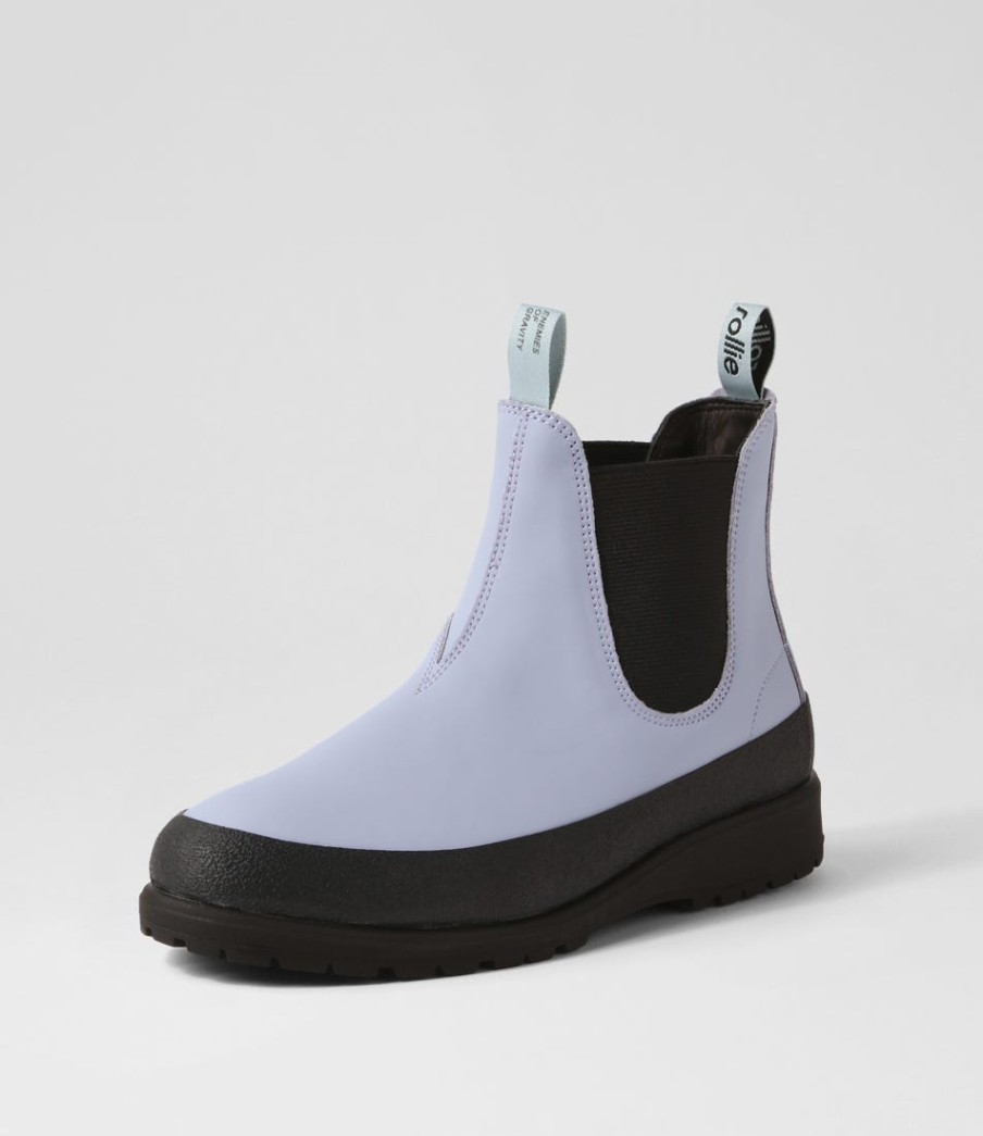 ROLLIE Fields Lavender Leather Chelsea Boots | Boots