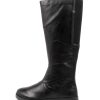 ZIERA Marlo W Black Leather | Boots