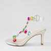 TOP END Niamah Silver Bright Multi Sandals | Heels