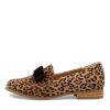 ZIERA Talise Xf Leopard Black Suede Loafers | Loafers