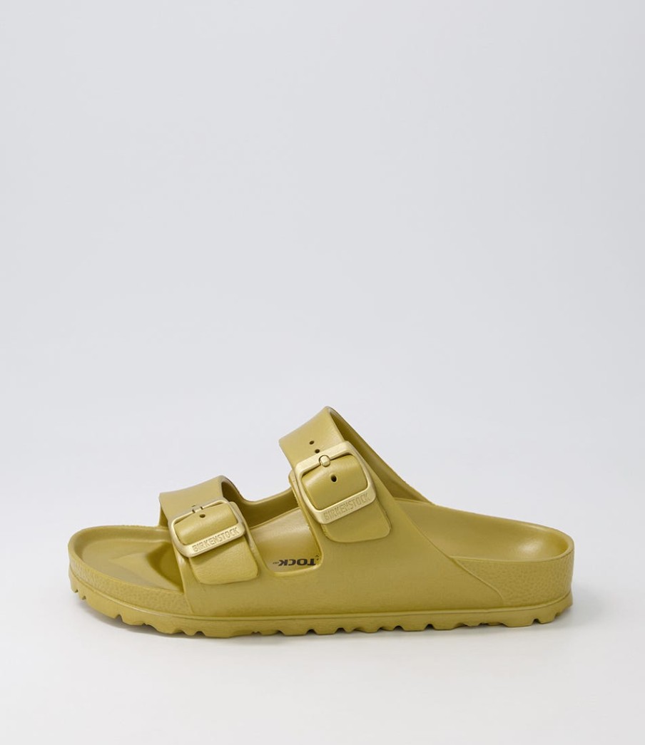 BIRKENSTOCK Arizona Eva Glamour Gold Eva Slides | Comfort