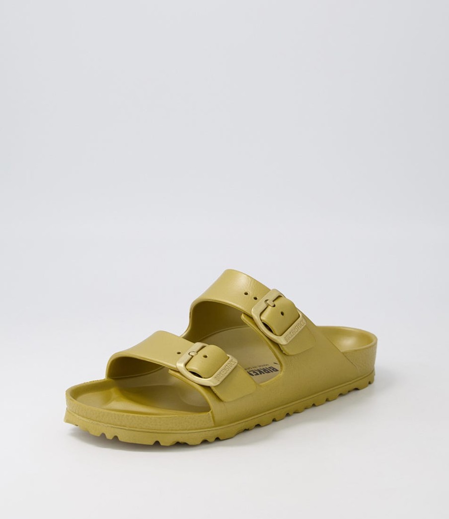 BIRKENSTOCK Arizona Eva Glamour Gold Eva Slides | Comfort