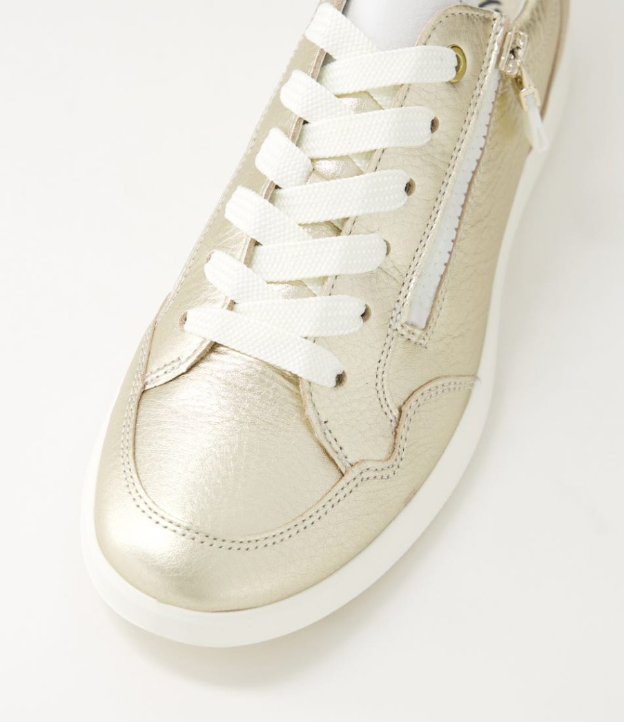 ARA Roma 1 Platinum White Leather Sneakers | Comfort