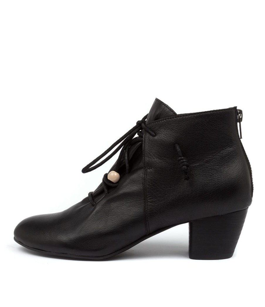 DJANGO & JULIETTE Defreeze Dj Black Black Heel Leather | Boots