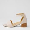 ZIERA Clairest W Nude Leather Sandals | Heels