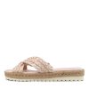 DJANGO & JULIETTE Saffad Peach Syn Raffia Espadrilles | Espadrilles