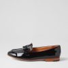 DJANGO & JULIETTE Uta Black Patent Leather Loafers | Loafers