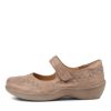 ZIERA Gummibear W Smoke Leather Flat Shoes | Comfort