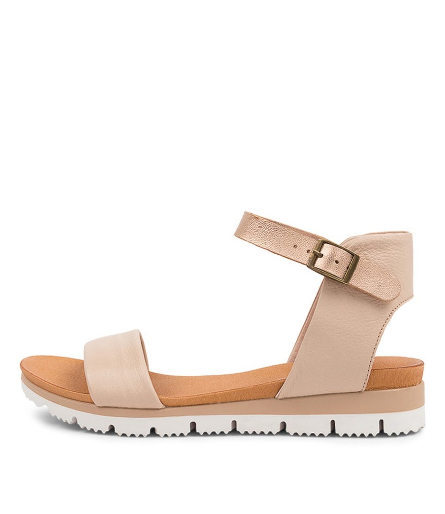 DJANGO & JULIETTE Londona Nude-Rose Gold | Wedges